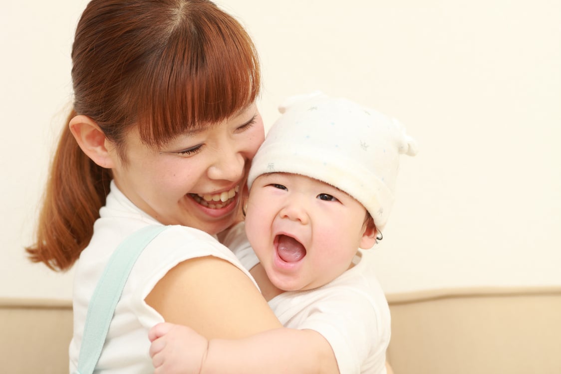 Japanese mom and her baby