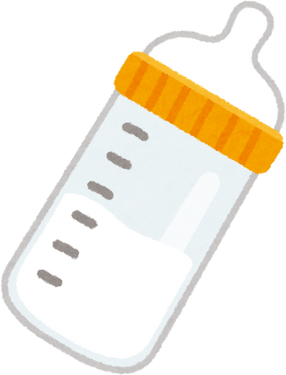 Illustration of a Cute Baby Bottle