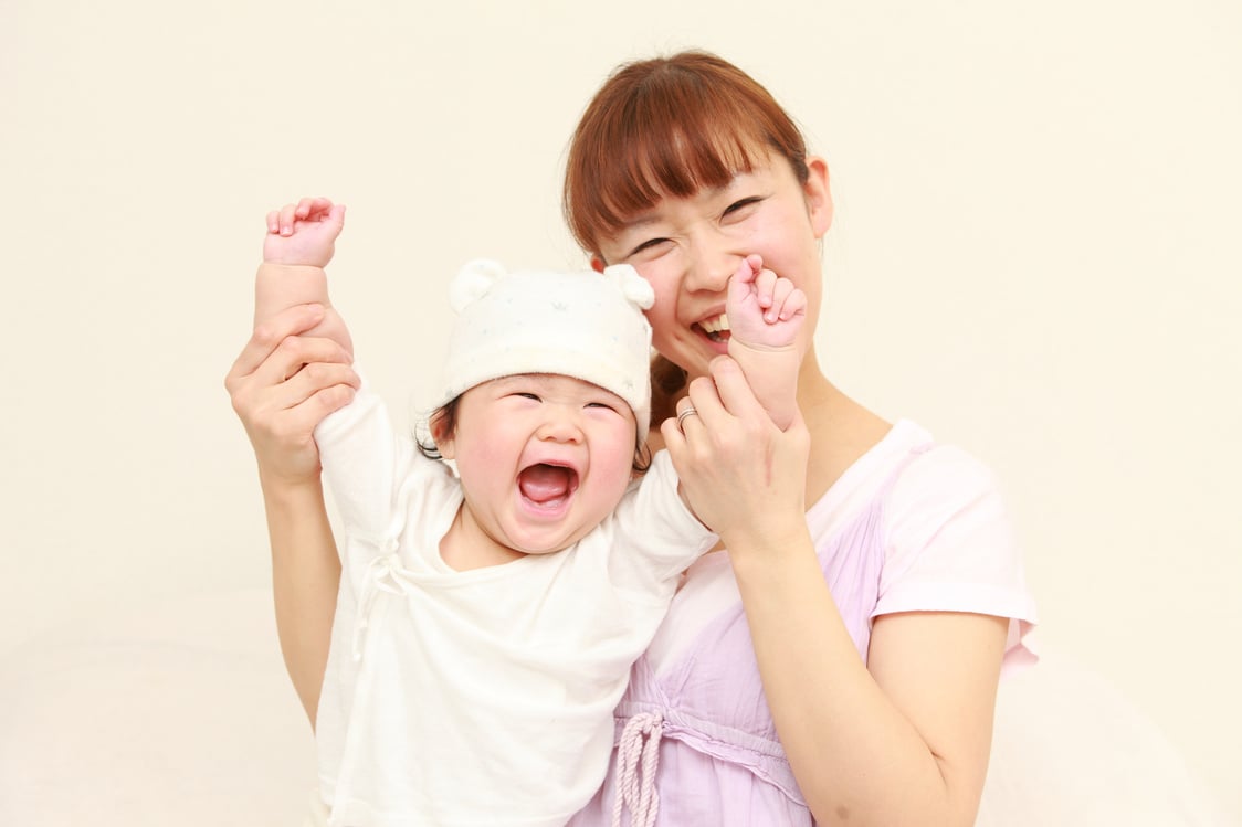 Japanese mom and her baby